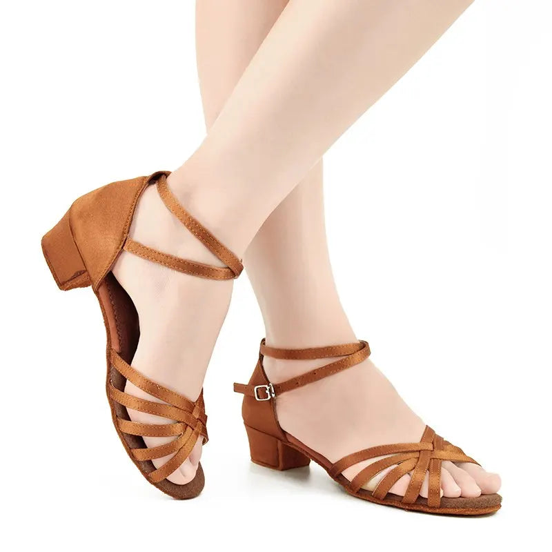 Women's Low Heel Latin & Ballroom Dance Shoes by HitMyNeed