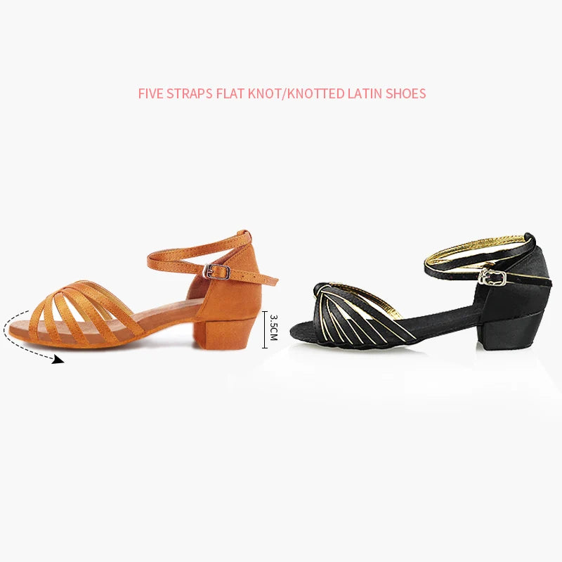 Women's Low Heel Latin & Ballroom Dance Shoes by HitMyNeed