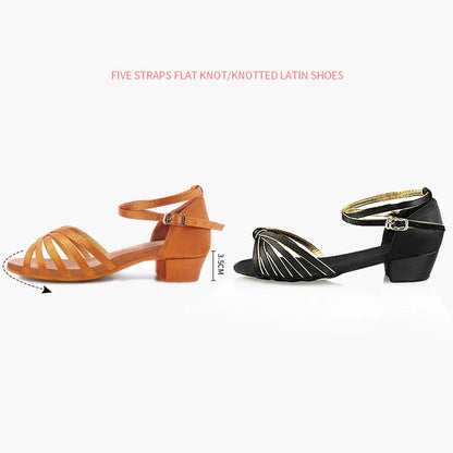 Women's Low Heel Latin & Ballroom Dance Shoes by HitMyNeed