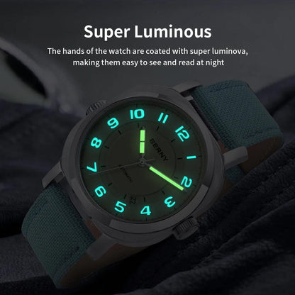 Women's Mechanical Cushion Watch with Sapphire & Date by HitMyNeed