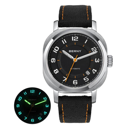 Women's Mechanical Cushion Watch with Sapphire & Date am133v-a by HitMyNeed