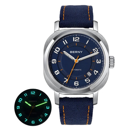 Women's Mechanical Cushion Watch with Sapphire & Date am133v-c by HitMyNeed