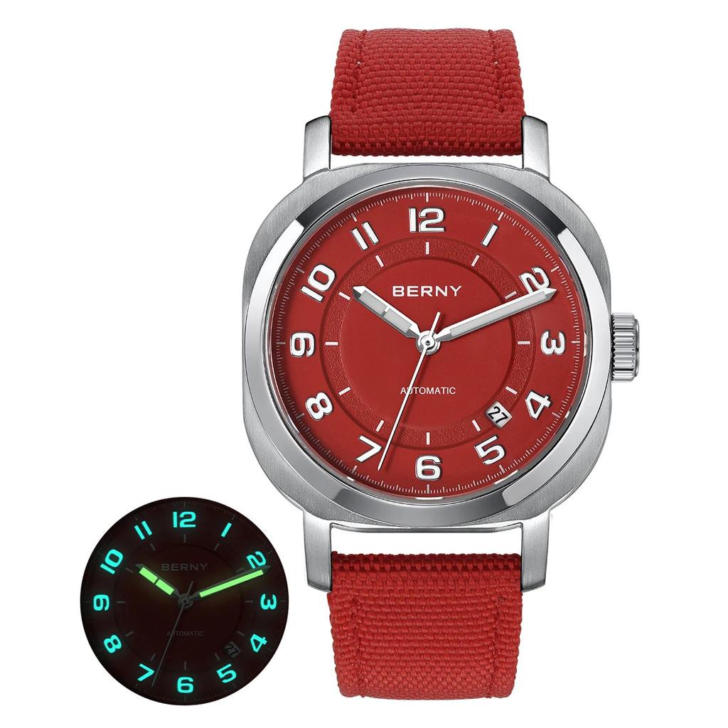 Women's Mechanical Cushion Watch with Sapphire & Date am133v-rd by HitMyNeed