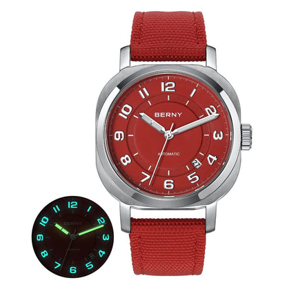 Women's Mechanical Cushion Watch with Sapphire & Date am133v-rd by HitMyNeed
