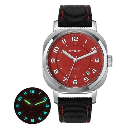 Women's Mechanical Cushion Watch with Sapphire & Date am133v-rd1 by HitMyNeed