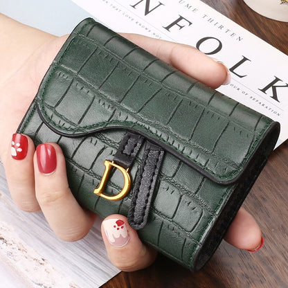 Women's Mini PU Short Wallet with Multi Card Holder by HitMyNeed