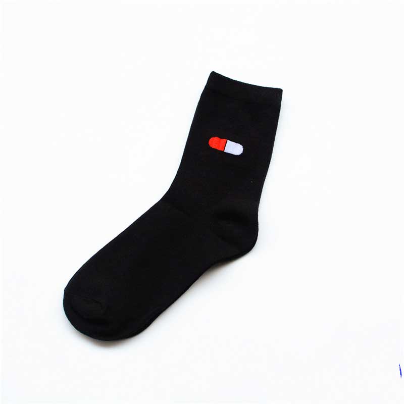 Women's Printed Cotton Socks (5 Pairs, EU 35-38) by HitMyNeed