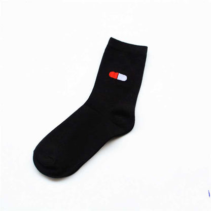 Women's Printed Cotton Socks (5 Pairs, EU 35-38) by HitMyNeed