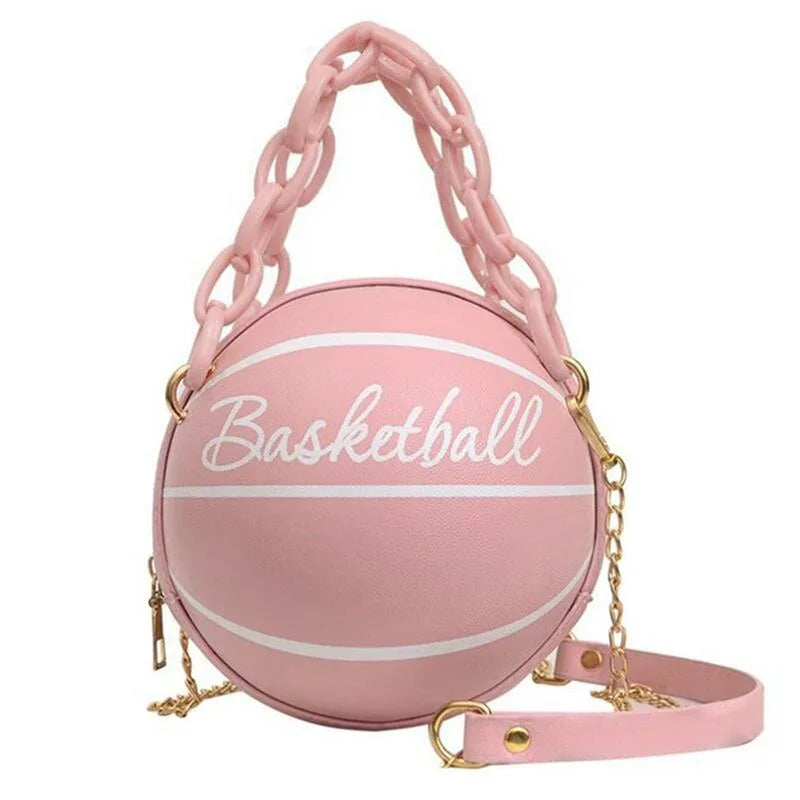 Women's PU Leather Basketball Shoulder & Crossbody Bag by HitMyNeed