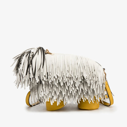 Women's PU Leather Dog Tassel Crossbody Shoulder Bag by HitMyNeed