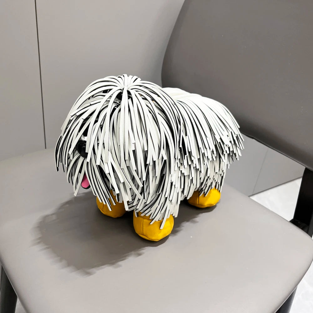 Women's PU Leather Dog Tassel Crossbody Shoulder Bag by HitMyNeed