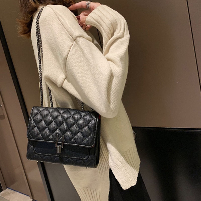 Women's PU Small Sling Messenger Handbag by HitMyNeed