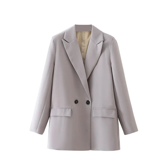 Women's Tailored Blazer for Office & Everyday Wear gray s by HitMyNeed