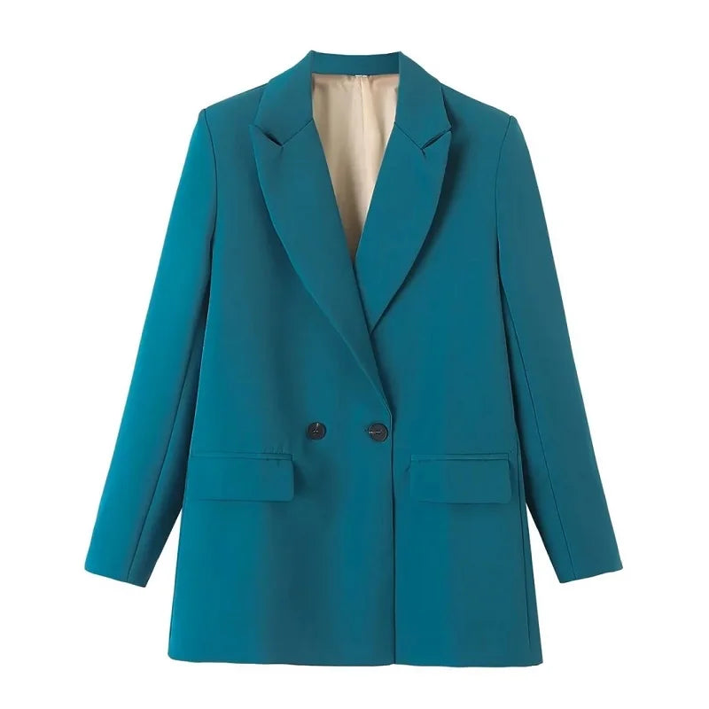 Women's Tailored Blazer for Office & Everyday Wear green s by HitMyNeed