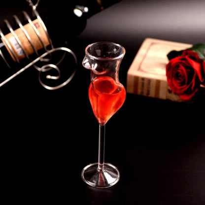 Women's Torso Wine Glass High Borosilicate 23.5cm by HitMyNeed