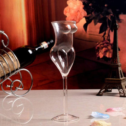 Women's Torso Wine Glass High Borosilicate 23.5cm by HitMyNeed