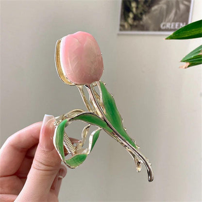 Women's Tulip Hair Claw Clip - Alloy, 11.5 cm a by HitMyNeed
