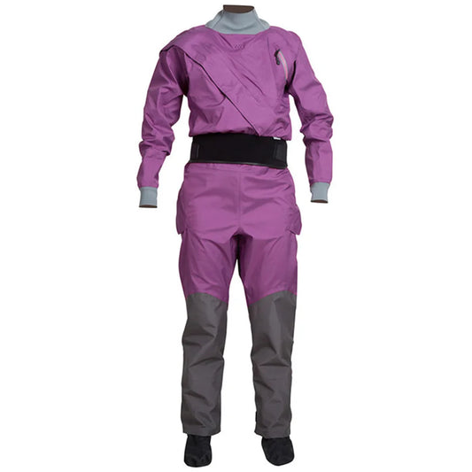 Women's Waterproof Breathable Kayaking Drysuit purple s by HitMyNeed