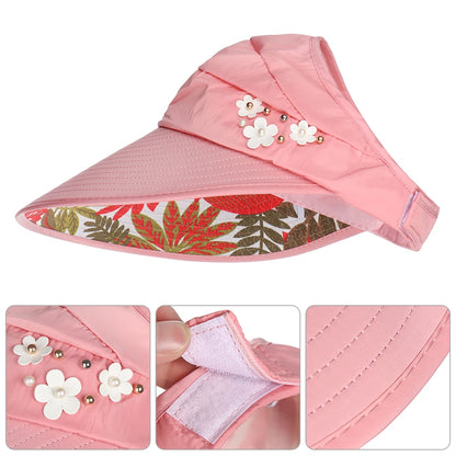 Women's Wide Brim Foldable Sun Hat UV Protection by HitMyNeed