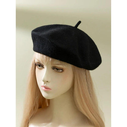 Women's Wool Beret Painter Style Winter Hat by HitMyNeed