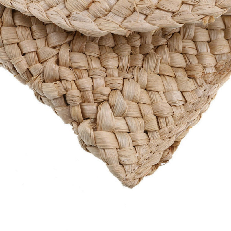 Women's Woven Straw Clutch Bag by HitMyNeed