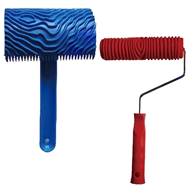 Wood Grain Painting Roller and Stamper Set (2 pcs) by HitMyNeed
