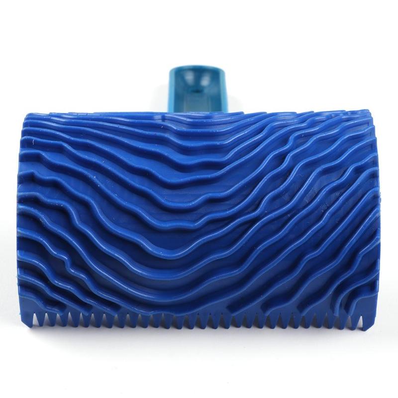 Wood Grain Rubber Paint Roller with Handle by HitMyNeed