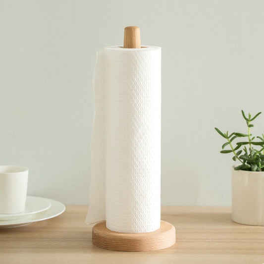 Wood Kitchen Towel Holder with Non-Slip Base by HitMyNeed