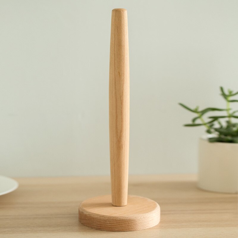 Wood Kitchen Towel Holder with Non-Slip Base by HitMyNeed