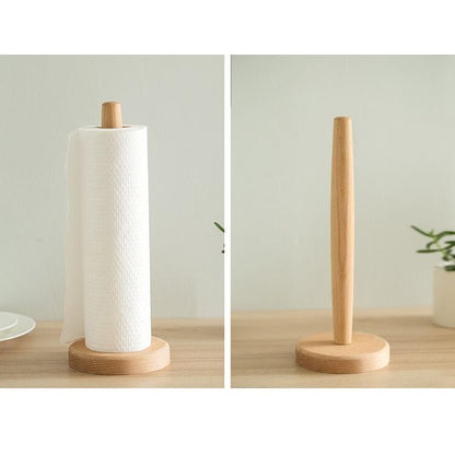 Wood Kitchen Towel Holder with Non-Slip Base by HitMyNeed