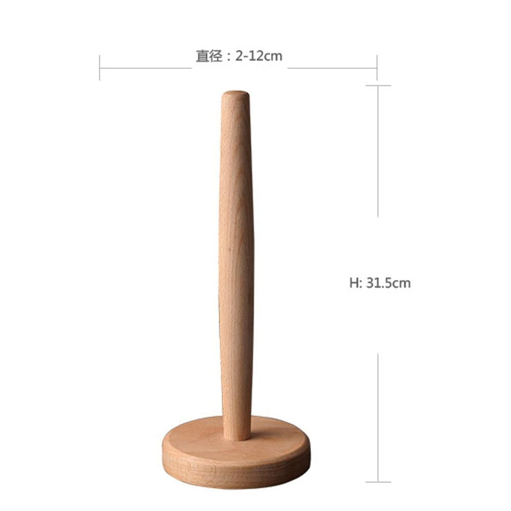Wood Kitchen Towel Holder with Non-Slip Base by HitMyNeed
