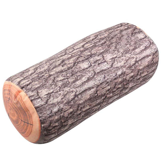 Wood Log Pillow Cushion with Realistic Print by HitMyNeed