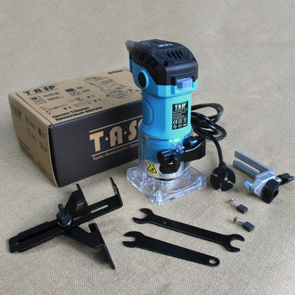 Wood Router 220V 32000RPM with Guides, 1/4" Collet by HitMyNeed