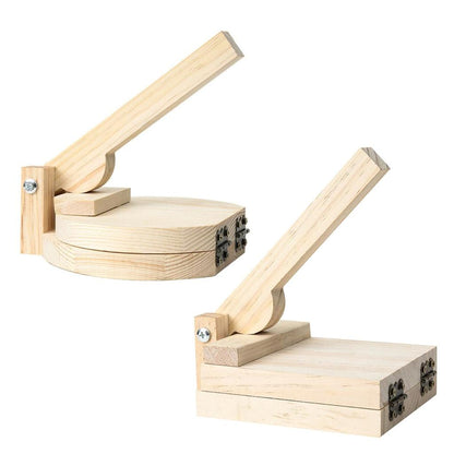 Wood Tortilla Press for Tortillas, Roti & Dumplings by HitMyNeed