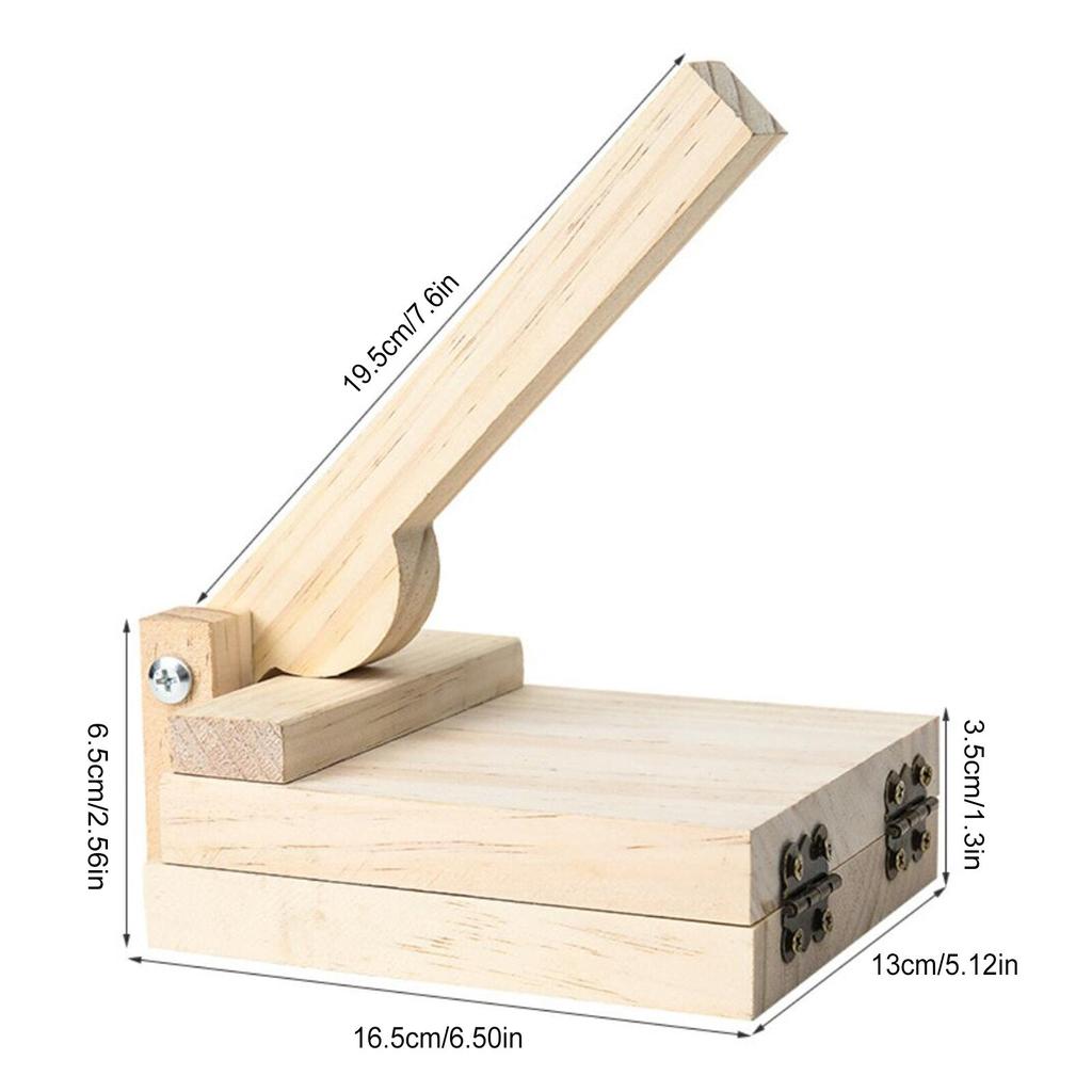 Wood Tortilla Press for Tortillas, Roti & Dumplings by HitMyNeed