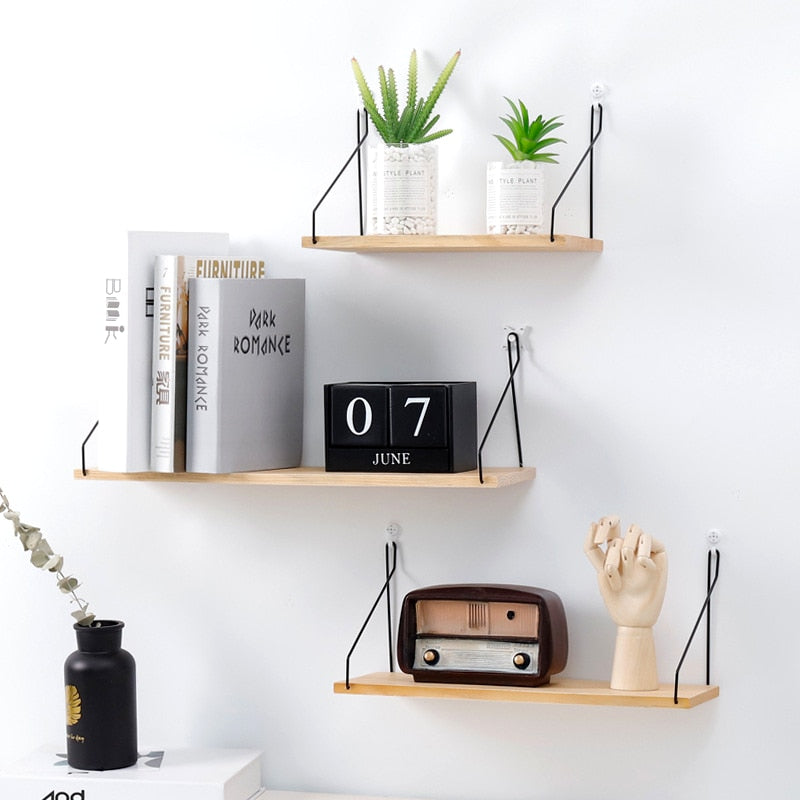 Wood Wall Hanging Shelf Decorative Rack by HitMyNeed