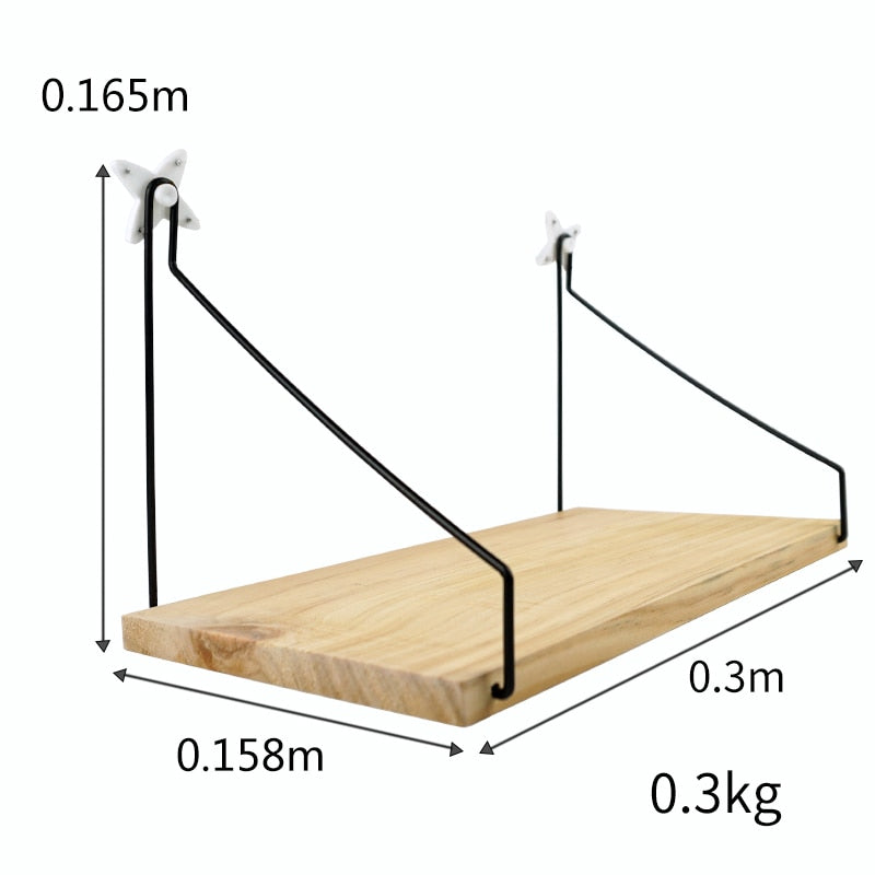 Wood Wall Hanging Shelf Decorative Rack by HitMyNeed