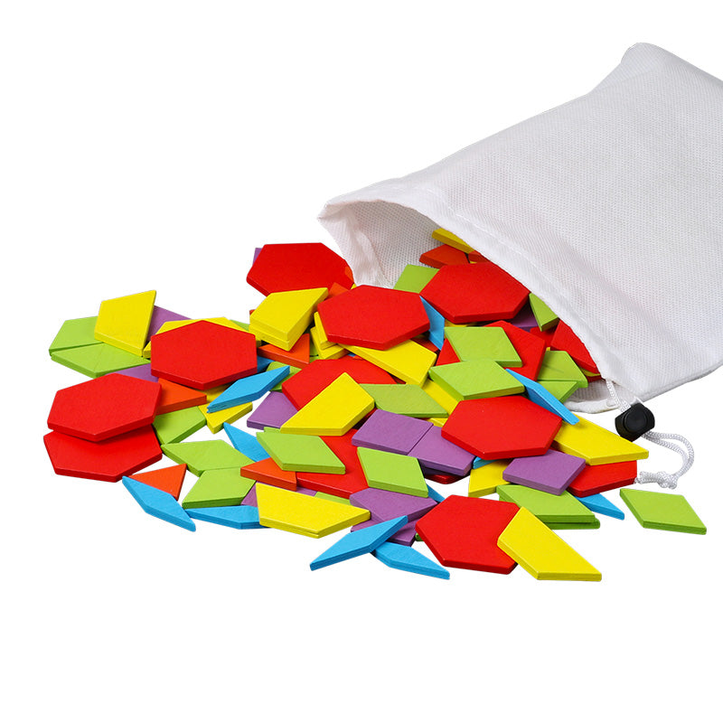 Wooden 155-Piece Educational Puzzle Set for Kids by HitMyNeed