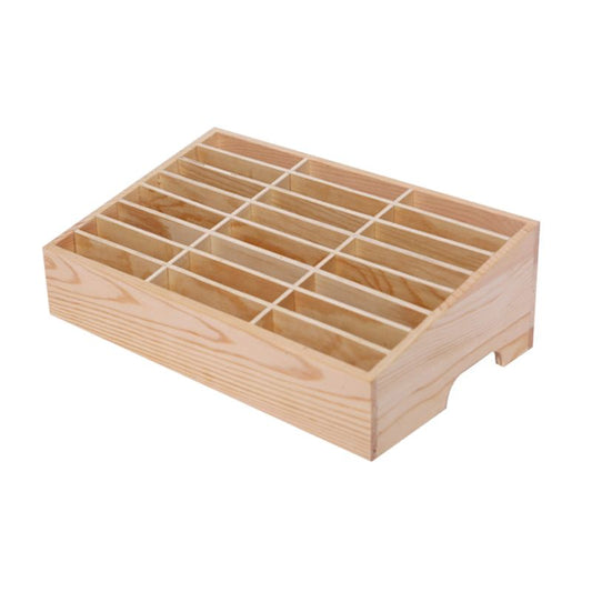 Wooden 24-Slot Mobile Phone Storage Box Organizer by HitMyNeed