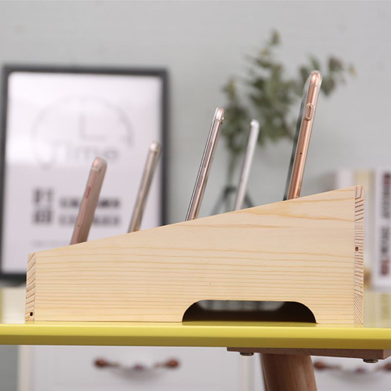 Wooden 24-Slot Mobile Phone Storage Box Organizer by HitMyNeed