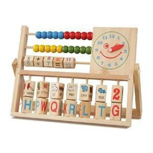 Wooden 5-in-1 Educational Abacus for Kids by HitMyNeed