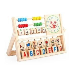 Wooden 5-in-1 Educational Abacus for Kids by HitMyNeed