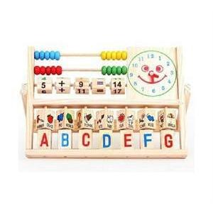 Wooden 5-in-1 Educational Abacus for Kids by HitMyNeed