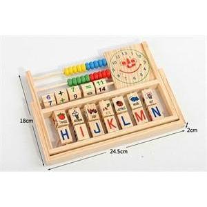 Wooden 5-in-1 Educational Abacus for Kids by HitMyNeed