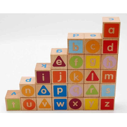 Wooden Alphabet Blocks Educational Toy Set by HitMyNeed