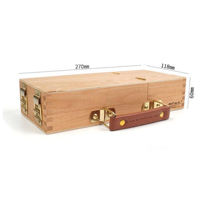 Wooden Art Supply Box with Brush and Paint Organizer by HitMyNeed