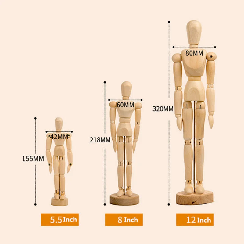 Wooden Artist Mannequin & Hand Jointed Drawing Model by HitMyNeed
