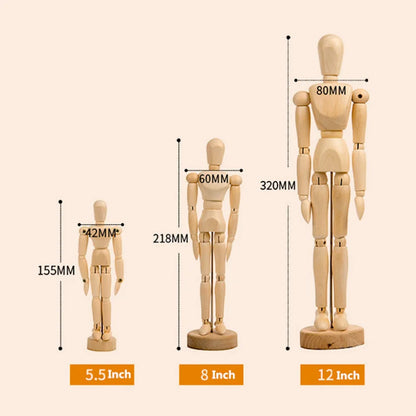 Wooden Artist Mannequin & Hand Jointed Drawing Model by HitMyNeed