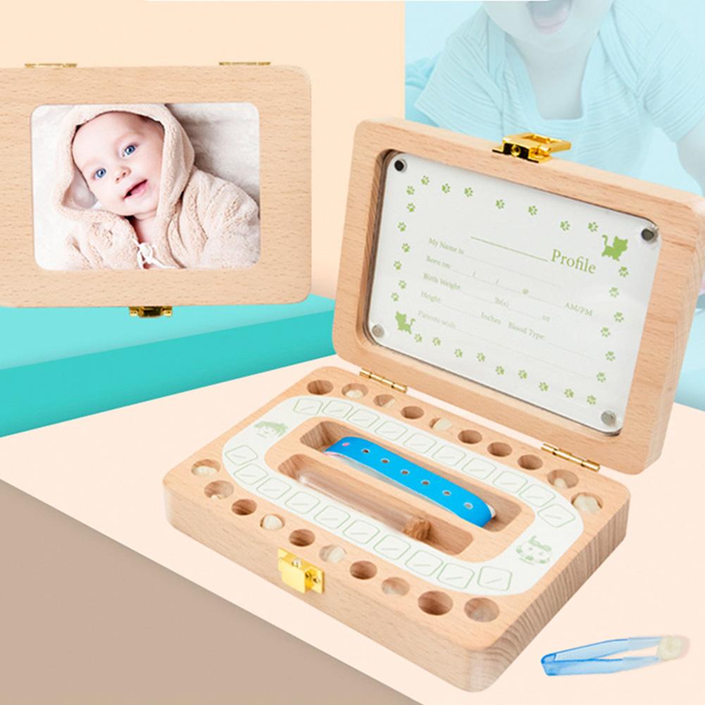 Wooden Baby Tooth Box with Photo Frame by HitMyNeed