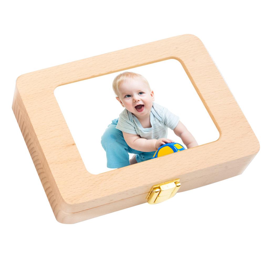 Wooden Baby Tooth Box with Photo Frame by HitMyNeed